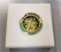 75TH ANNIVERSARY GIRL SCOUT PAPERWEIGHT