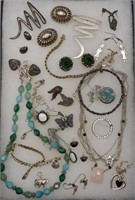Vintage Sterling Silver Jewelry Coro, Taxco etc.