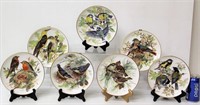 7 WWF Bird Plate Collection From Germany