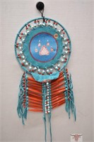First Nation Leather décor Wall Hanging