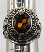 1970 STERLING CLASS RING SIZE 9