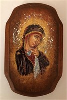 "Virgin Mary Mourning5x3Collectible Icon-Antanenka