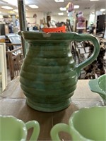 VTG ENGLISH POTTERY PITCHER AS IS
