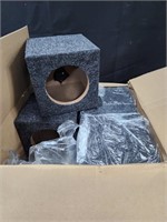 Vented speaker box enclosures 4pcs