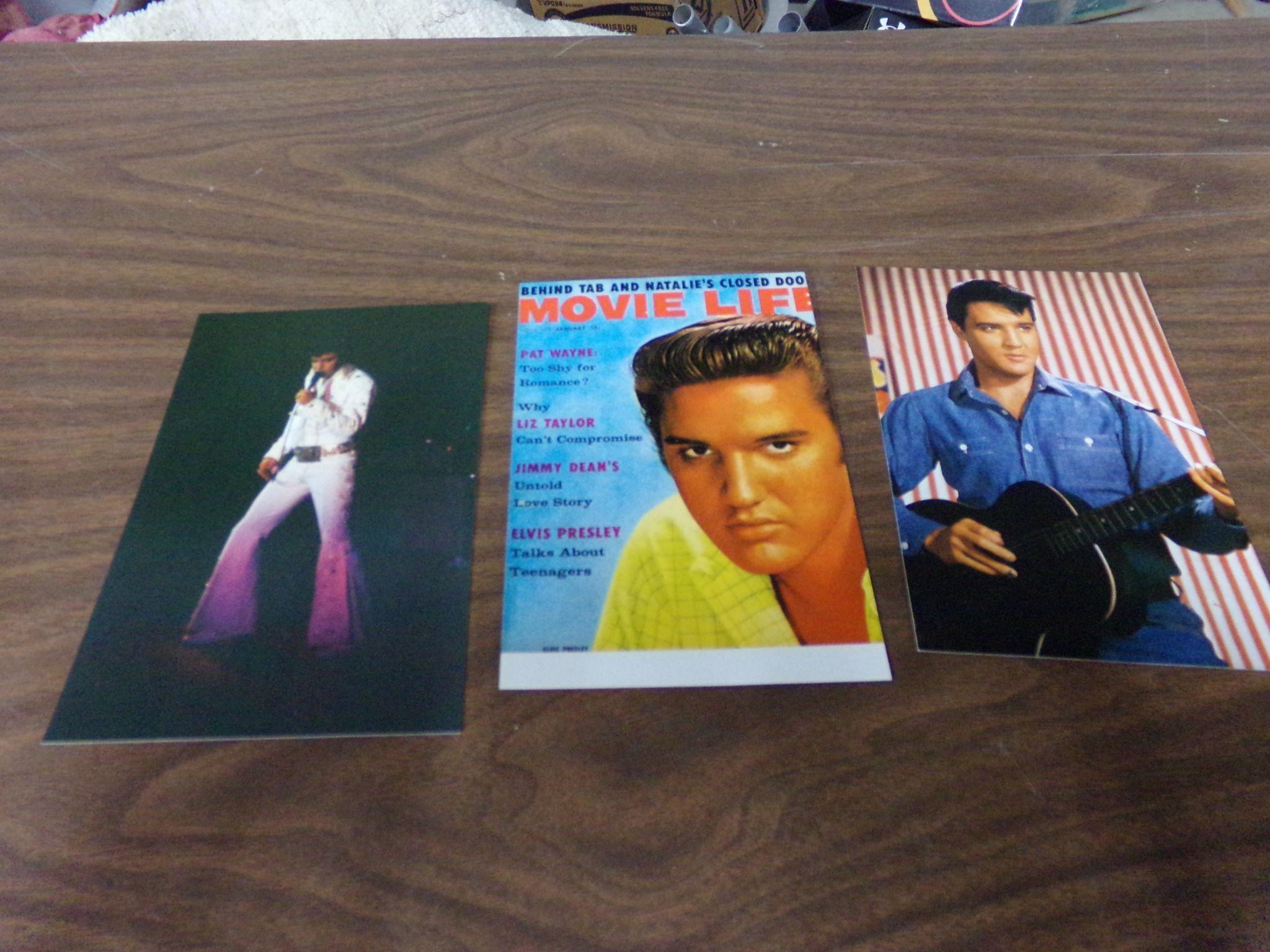 3-Elvis post cards