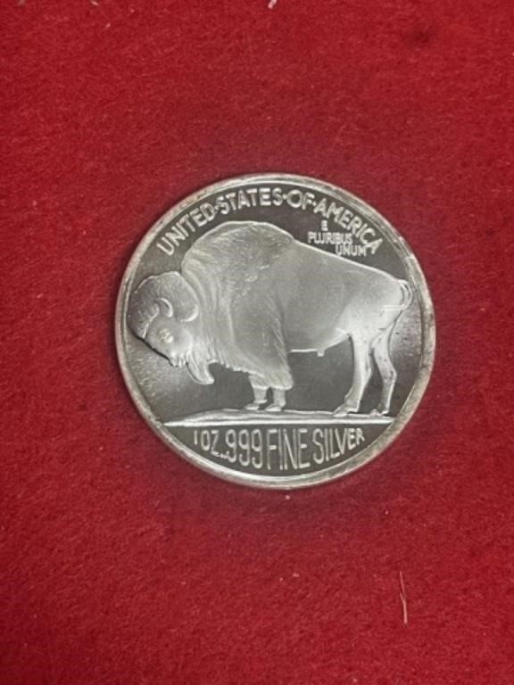 BUFFALO 1 OZ SILVER ROUND