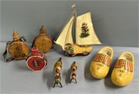 Dutch Carved Wood Souvenir Lot Collection