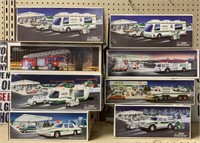 8 Hess trucks, missing a few inserts