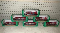 6 miniature Hess fire trucks