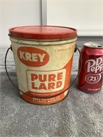 Krey Pure Lard Can