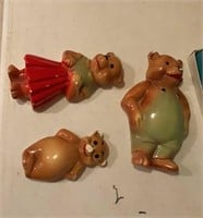 Vintage chipped bears