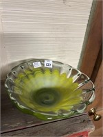 Blown glass dish