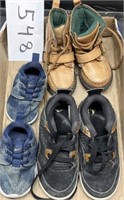 Mixed boy shoe lot sizes 3/4/9