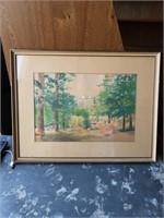Water color painting signed Morrison