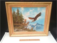 Original Eagle Painting By W. Amadio