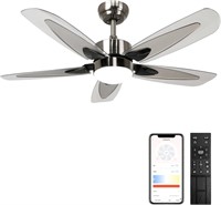 42 Modern Ceiling Fan with LED Light  Indoors