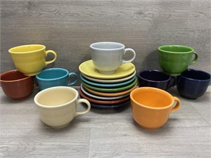 Fiesta Ware Cups & Saucer Collection