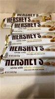 LOT OF 6 HERSHEYS WHITE WITH WHOLE ALMONDS KING