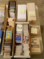 (7) Boxes of Assorted Baseball, Basketball,