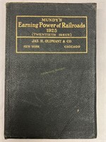 Mindy’s Earning Power of Railroads book 1925