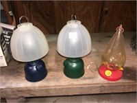 Bird Feeder &  2 Lanterns