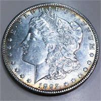 1892 Morgan Silver Dollar AU/BU