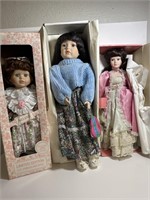 Lot of 3 Vintage Dolls all in original boxes