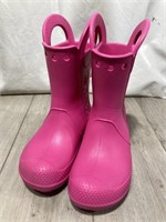 Crocs Girls Rubber Rain Boots Size 13