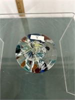 Vintage Murano Style Paperweight-Flat