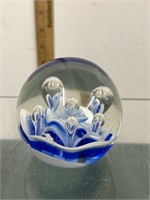 Vintage Large Art Glass Paperweight