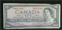 1954 Canada Ten Dollar Bill