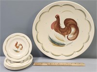 Susie Cooper Rooster Plates