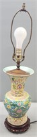 Chinese Enamel Porcelain Table Lamp