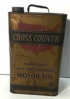 Cross Country Motor Oil Can