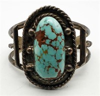 TURQUOISE STERLING CUFF BRACELET