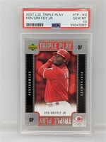 2007 UD Triple Play Ken Griffey Jr POP 7 PSA 10