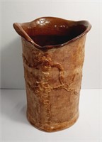 Bawk Handmade Pottery Art Signed Vase
