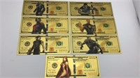 Marvel Superhero Collectible Gold Bills