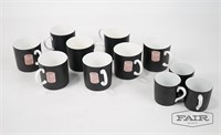 Set of 8 coffee cups and Set of 3 espresso cups