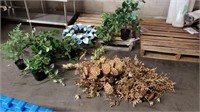 Lot of Asstd Faux Flowers and Plants