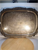 Silver Plated Large Serving Tray