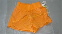 All in Motion Orange Crinkle Shorts, XS (Stained)