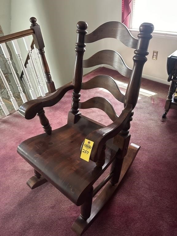 Over Size Rocking Chair Dark Pine