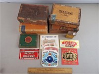 Vintage Cigar Boxes & Tins