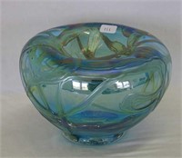Contemporary Art Glass 5" vase - blue