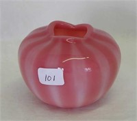 Art Glass 2 1/2"  vase made by Gibson - pink