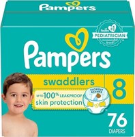 Pampers Swaddlers Diapers Size 8, 76 CT Pack