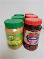 (3) Creamy Peanut Butter/Strawberry Preserves L3
