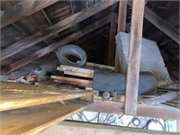 Contents of rafters/wooden doors/vintage windows