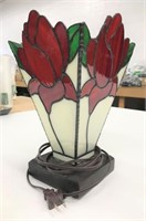 11.5" Tall Stained Glass Lamp
